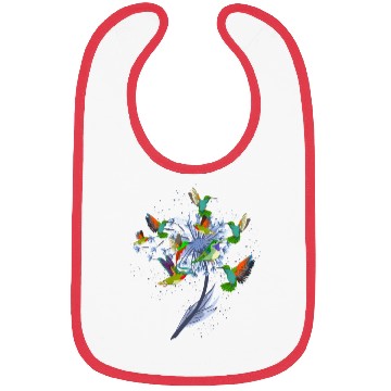 Discover Pretty Nature Animal Flowers Bird Hummingbird Bibs