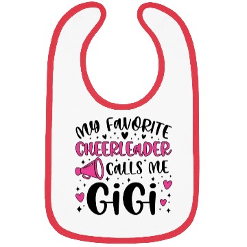 Discover Proud Cheer Gigi Grandma Of A Cheerleader Gigi Bibs