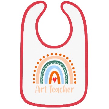 Discover Art Teacher Boho Rainbow Back To School Bibs