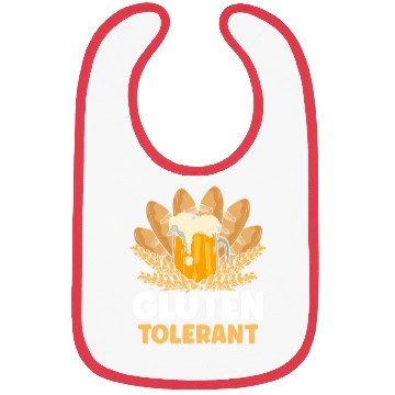 Discover Gluten Tolerant Meme Humor Drinking Bibs