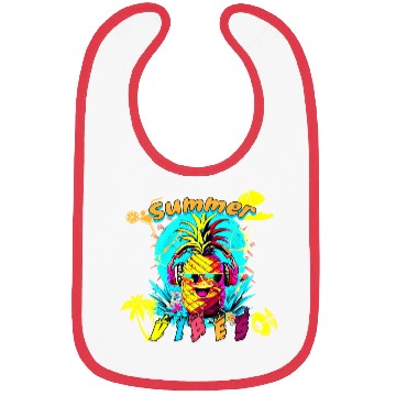 Discover Summer Vibes Pineapple Party Bibs
