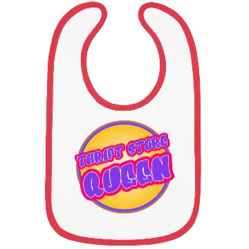 Discover Thrift Store Queen purple yellow Bibs