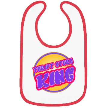 Discover Thrift Store King purple yellow Bibs