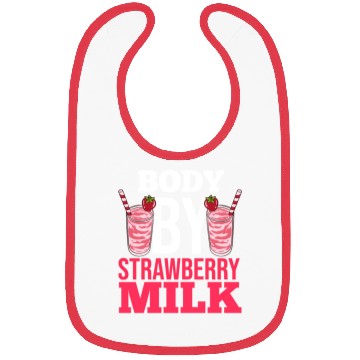 Discover Strawberry Milk Shake Korean Vegan Japanese Bibs