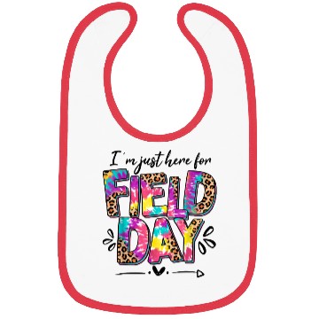 Discover I'm Just Here for Field Leopard Skin and Tie-Dye Bibs