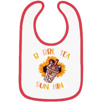 Discover Bubble Tea And Sunshine Boba Tea Drinker Bibs