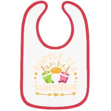 Discover Bubble Tea And Sunshine Boba Tea Drinker Bibs