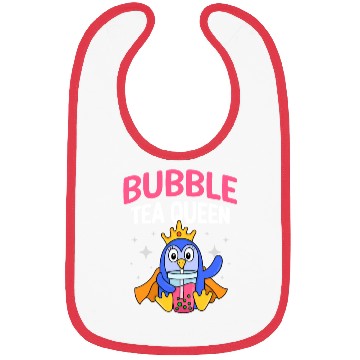 Discover Bubble Tea Queen Boba Tea Drinker Korean Drink Bibs