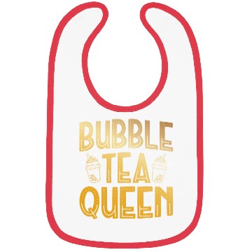 Discover Bubble Tea Queen Boba Tea Drinker Korean Drink Bibs