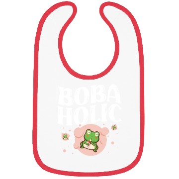 Discover Bobaholic Bubble Tea Lover Boba Tea Drinker Korean Bibs