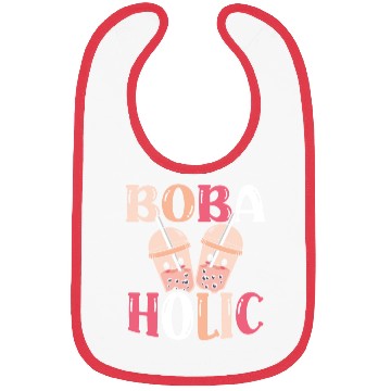 Discover Bobaholic Bubble Tea Lover Boba Tea Drinker Korean Bibs