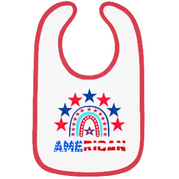 Discover American Independence Day Love America Patriot Bibs