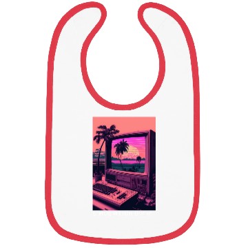 Discover Simulation Over Retro Computer Monitor Vaporwave A Bibs