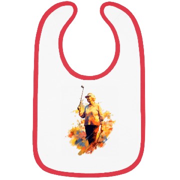 Discover Golfer Grandma Grandmother Golf Player Golfing Bibs