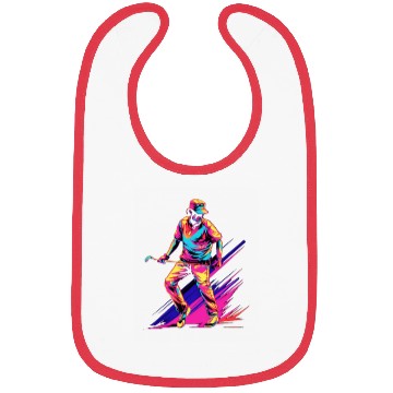 Discover Golfer Golf Player Golfing 80s 90s Retro Bibs