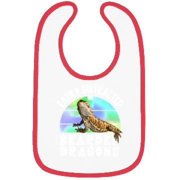 Discover Easily Distracted By Bearded Dragons Reptile Bibs