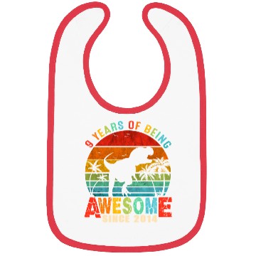 Discover 9Th Dinosaur 9 Awesome Since 2014 Bibs