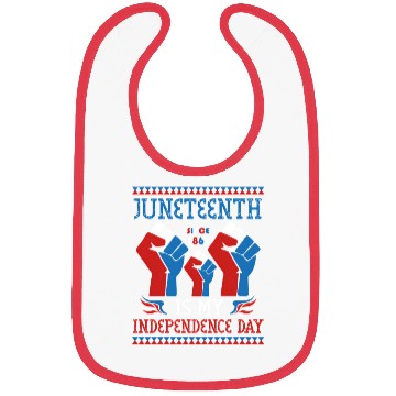 Discover Juneteenth Is My Independence Day Since 1865 Red Bibs