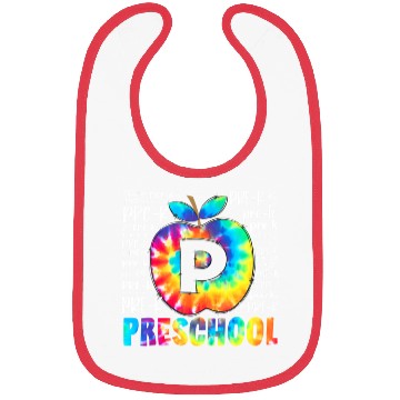Discover Team Preschool Typography Tie Dye Back To School Bibs
