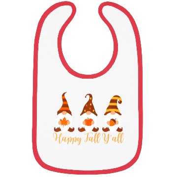 Discover Happy Fall Y'all Autumn Gnome Bibs
