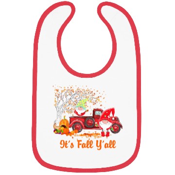 Discover It's Fall Y'all Cute Gnomes Pumpkin Spice Autumn Bibs