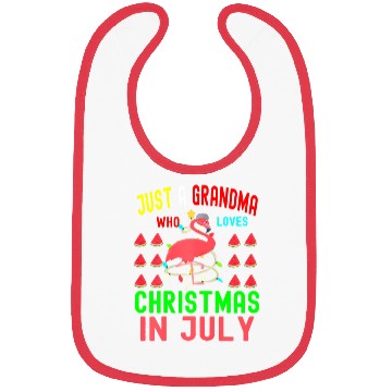 Discover Just a Grandma Who Loves Christmas In July Bibs
