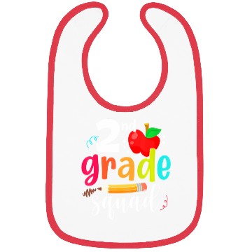 Discover Second Grade Squad Funny Back To School 2nd Bibs