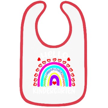 Discover Hello Kindergarten Rainbow Heart Back To School Bibs