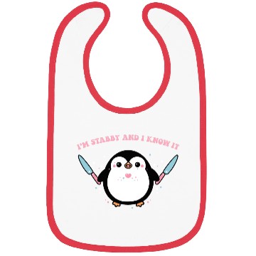 Discover I'm Stabby And I Know It Penguin Knife Bibs