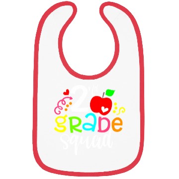 Discover 2nd Second Grade Squad Back To School Bibs