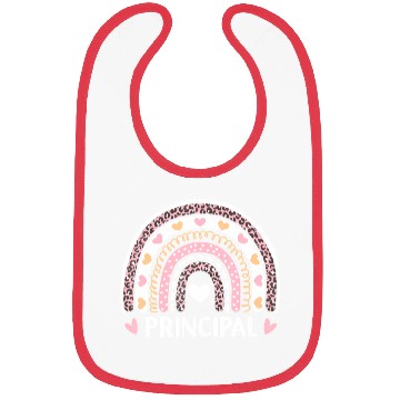 Discover Leopard Rainbow Principal Funny Back To School Bibs