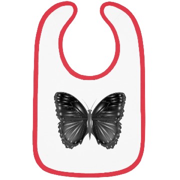 Discover black fantasy butterfly with highlights Bibs