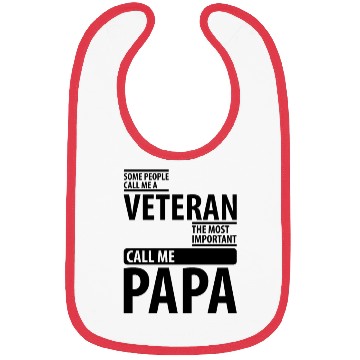 Discover SOME PEOPLE CALL ME A VETERAN | father's day gift Bibs