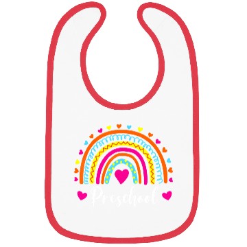 Discover Preschool Teacher Funny Rainbow Lover Back To Bibs
