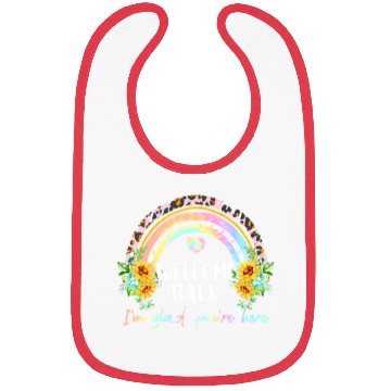 Discover Sunflower I'm Glad First Day Back To School Bibs