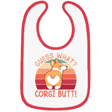 Discover Kawaii Guess W Corgi Butt Bibs