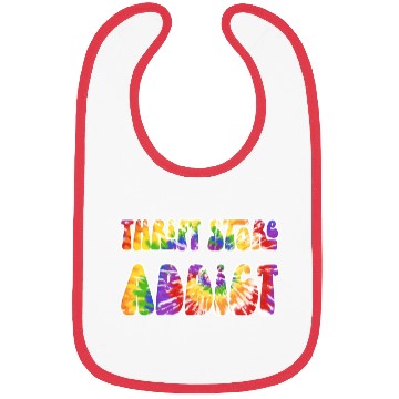 Discover Thrift Store Addict tie dye Bibs