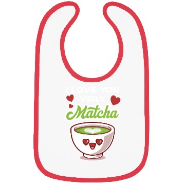 Discover I Love You Very Matcha Bibs