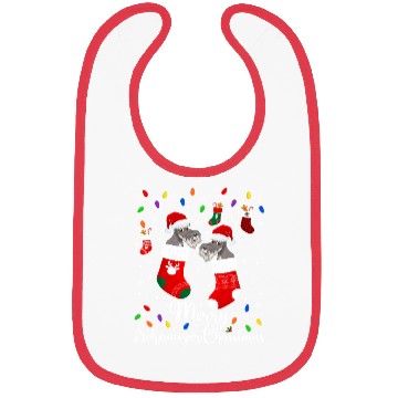 Discover Merry Schnauzer Mini Schnauzer Xmas Bibs