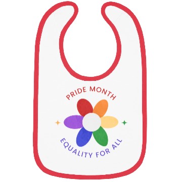 Discover Colorful Pride Month Logo Bibs