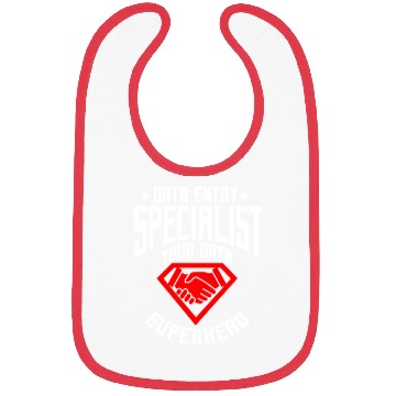 Discover Data Entry Specialist Superhero Bibs
