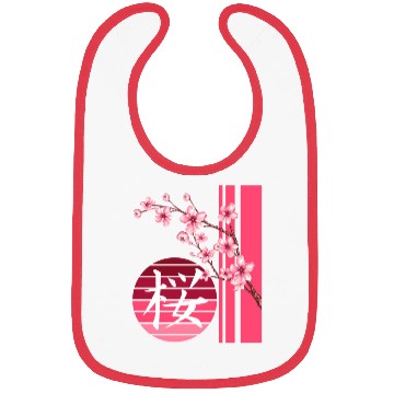 Discover Sakura Flowers Spring Cherry Blossoms Japanese Kan Bibs
