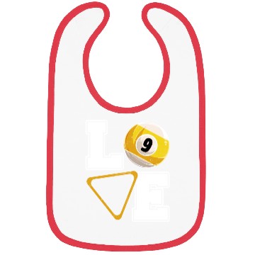 Discover Billiards Love Pool Player Billiards Lover Bibs