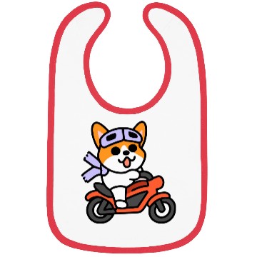 Discover Biker Corgi Dog Lover Welsh Bibs