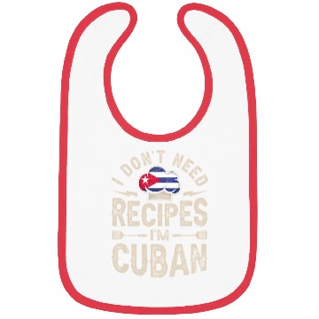 Discover Cuba Flag Proud Cubans Bibs