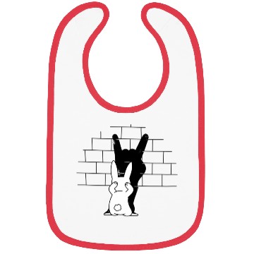 Discover Rabbit Hand Shadow Rock And Roll Bunny Bibs