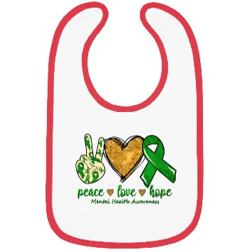 Discover Peace Love Hope Tal Mind Health Bibs
