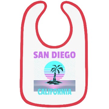 Discover San Diego Vacation - Palm Tree Bibs