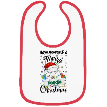Discover Merry Poodle Poodle Xmas Py Bibs