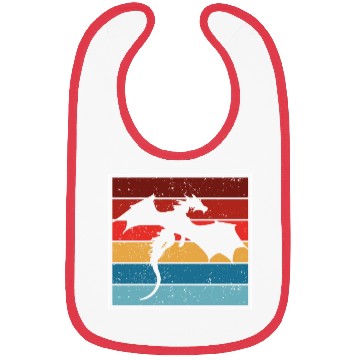 Discover Dragon silhouette Bibs